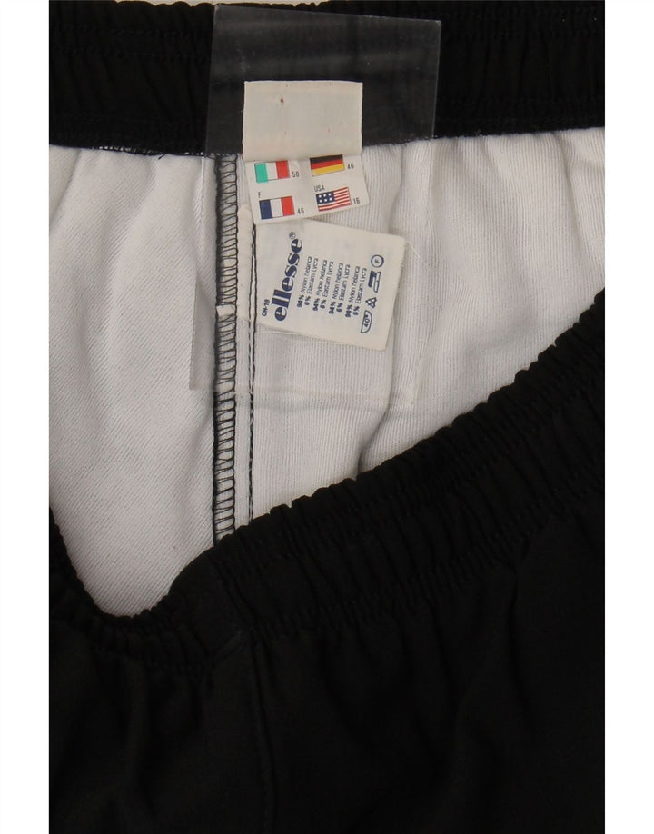 ELLESSE Womens Tracksuit Trousers IT 50 XL Black Nylon Vintage Ellesse and Second-Hand Ellesse from Messina Hembry 