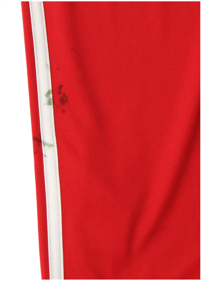 Tricou Adidas Climalite pentru bărbați Top mic, roșu, poliester color bloc