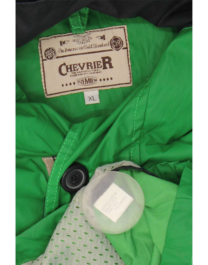Jachetă cu glugă vintage pentru bărbați UK 42 XL Poliester verde