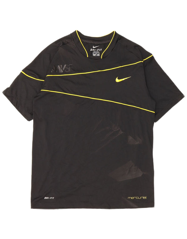 Tricou grafic Nike Dri Fit pentru bărbați Top UK 38/40 Medium Black Dunge