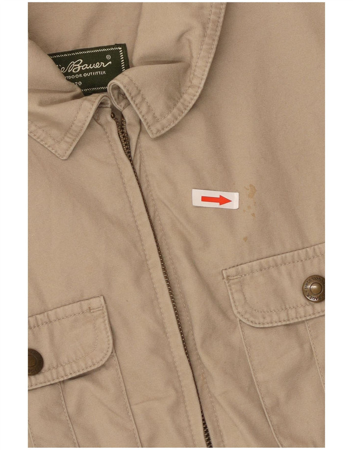 Jachetă pentru femei Eddie Bauer UK 12, bumbac, bej mediu