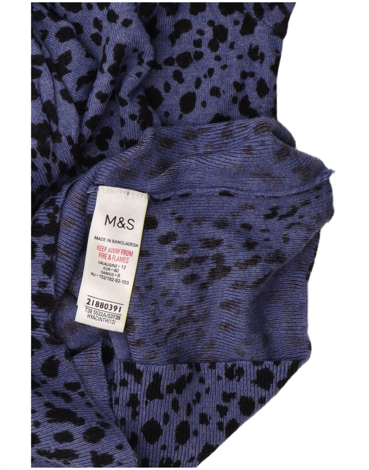 Pulover pentru femei Marks & Spencer cu decolteu cu barca UK 12 Medium Blue