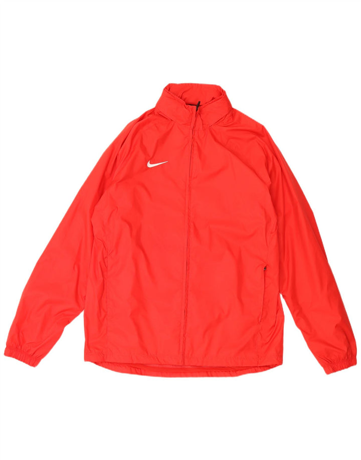 Jachetă de ploaie cu glugă pentru bărbați Nike UK 40, mare, roșu, nailon