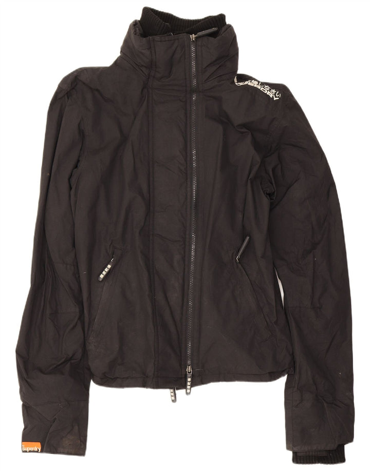 Jachetă de ploaie Superdry pentru bărbați UK 36 Small Black Nylon