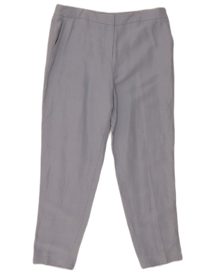 HOBBS Pantaloni chino conici pentru femei cu talie înaltă UK 14 Large W34 L28 Blue