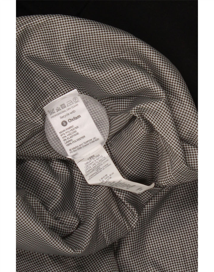 Palton dublu pentru femei Marks & Spencer UK 14 Poliester negru mare