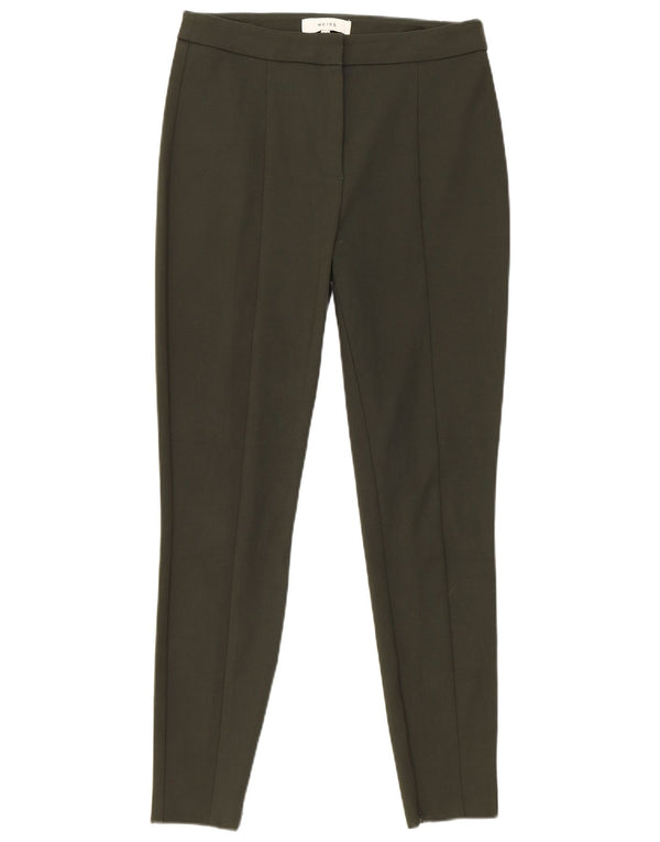 Pantaloni casual slim pentru femei Reiss UK 10 Small W28 L27 Kaki Bumbac
