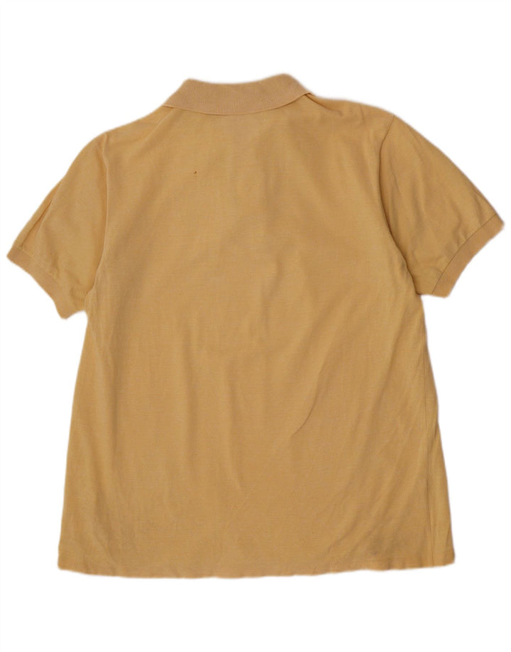 Tricou polo Lacoste pentru bărbați mărimea 5 mare, galben din bumbac