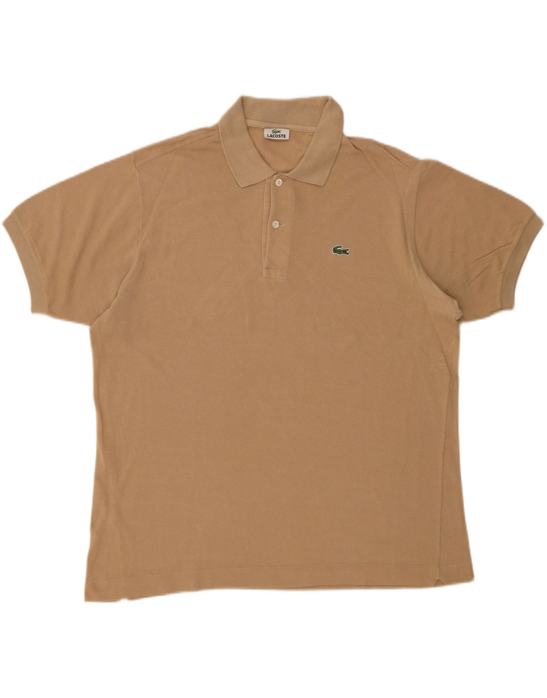 Tricou polo pentru bărbați LACOSTE Mărimea 5 mare, bej, bumbac