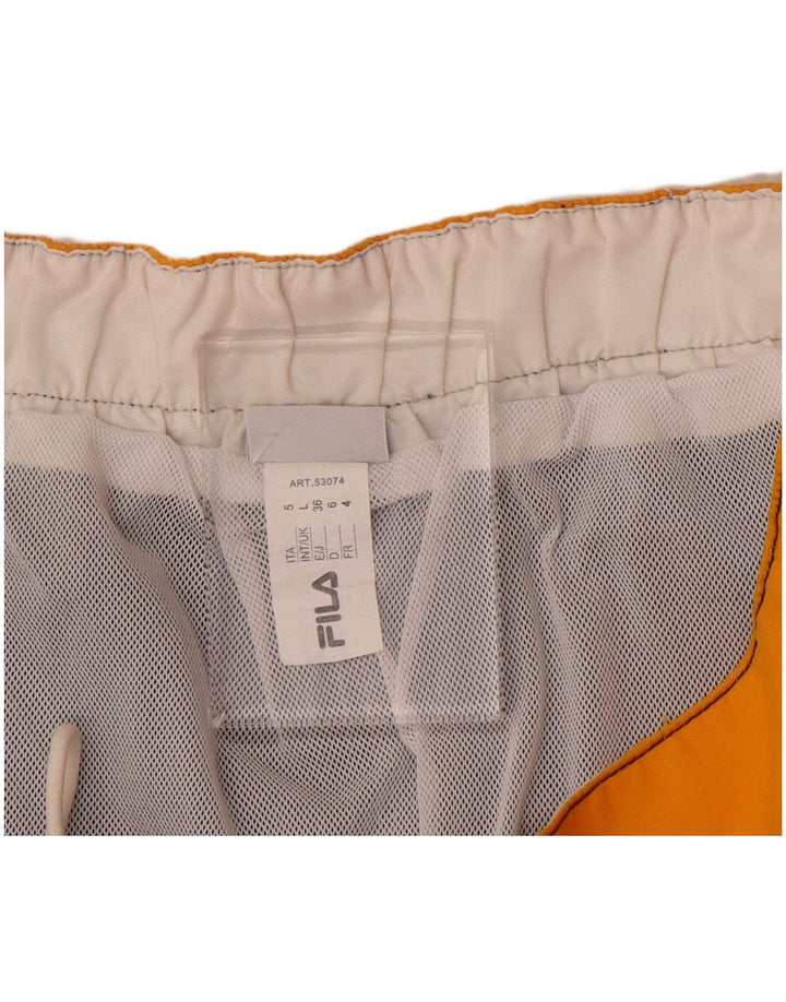 Pantaloni scurți de înot cu grafică Fila pentru bărbați, mari, gri, poliester color bloc
