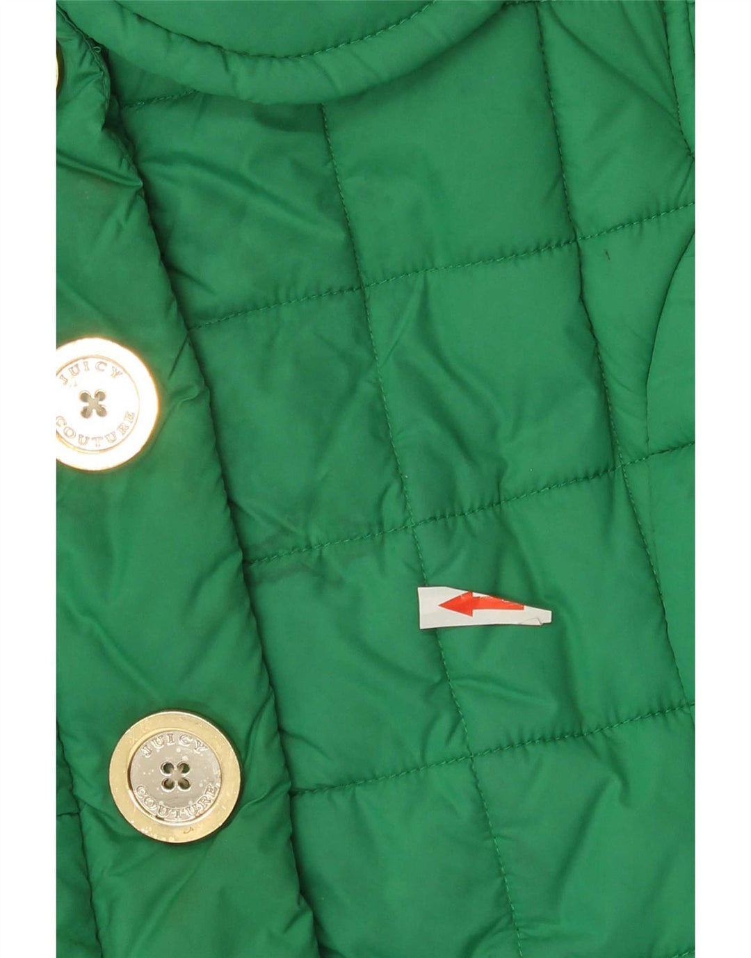 Gilet căptușit pentru femei Juicy Couture UK 14 Poliester verde mediu