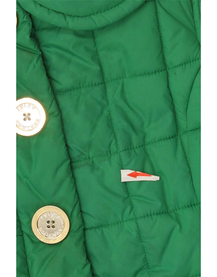 Gilet căptușit pentru femei Juicy Couture UK 14 Poliester verde mediu