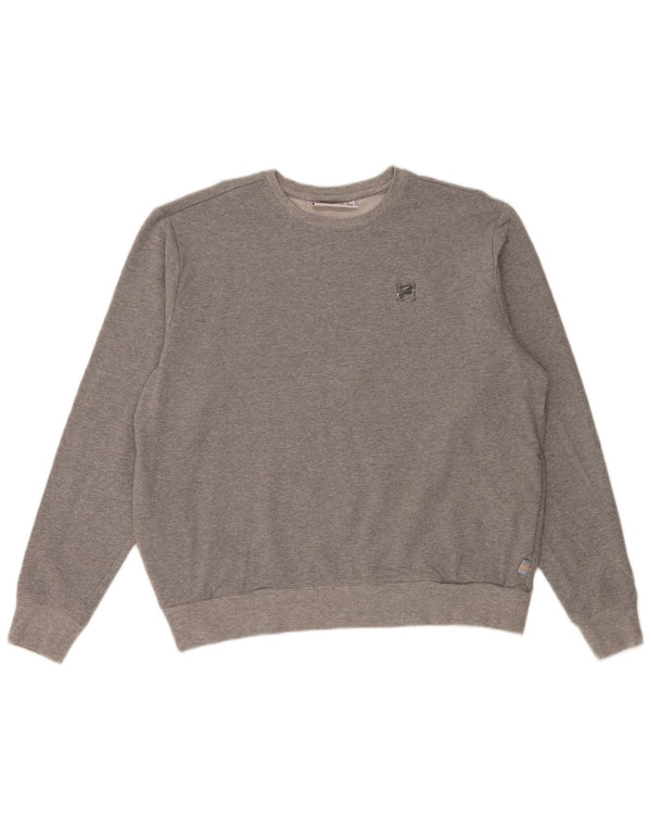 Fila Womens Sweatshirt Jumper UK 16 Large Grey Cotton