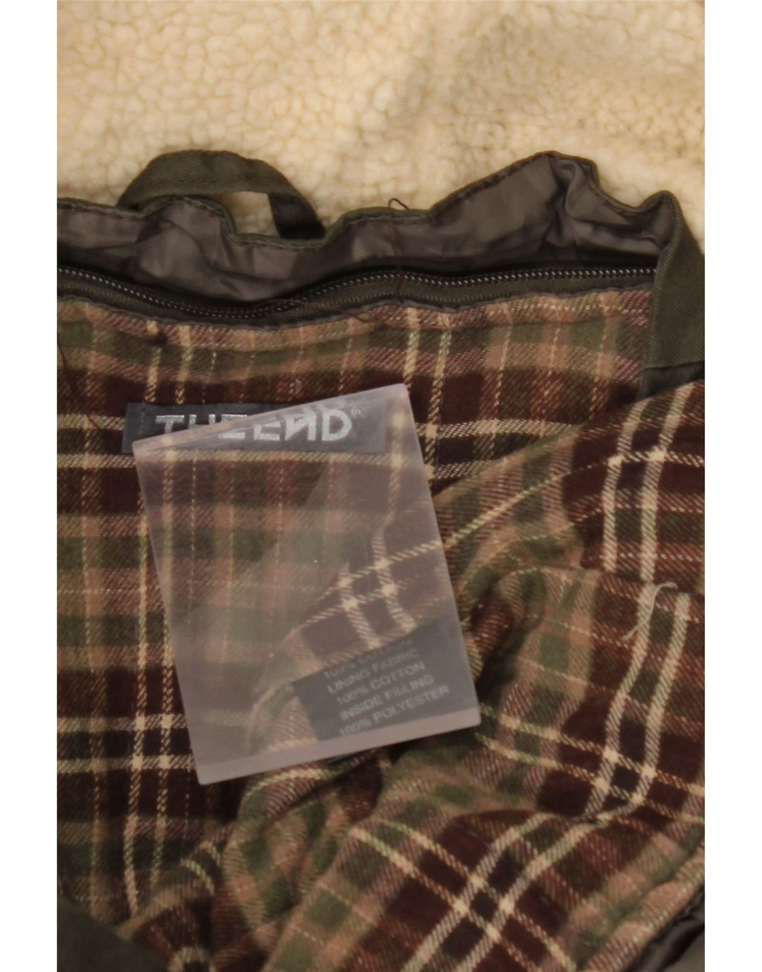 Jachetă parka cu glugă pentru bărbați VINTAGE UK 40 mare, bumbac kaki