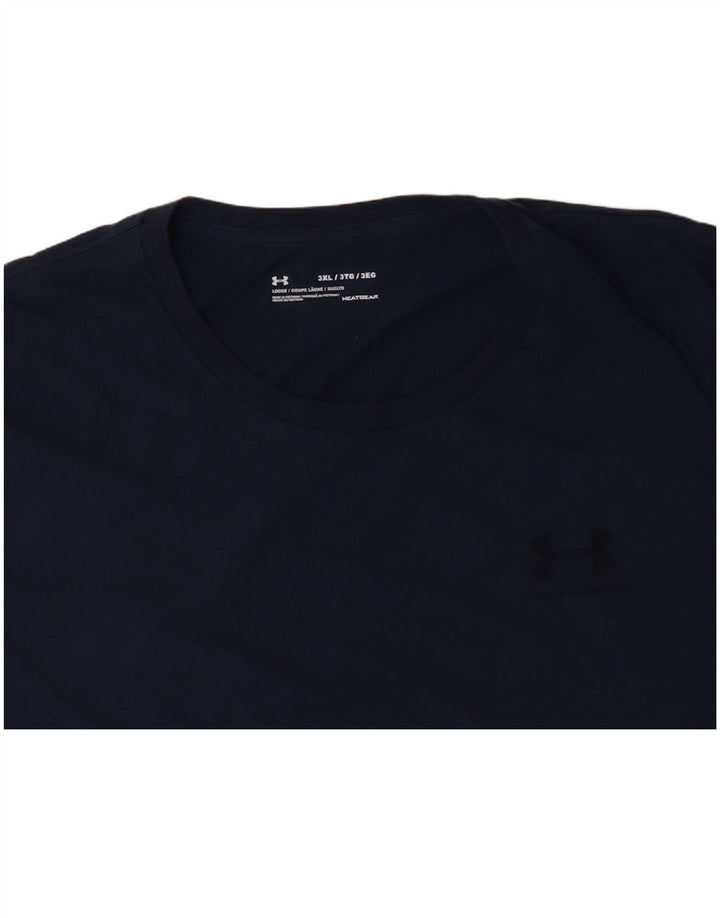 Tricou pentru bărbați UNDER ARMOUR Heat Gear Top 3XL Bleumarin