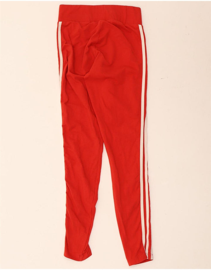 Leggings pentru femei Adidas UK 10 Elastan roșu mic