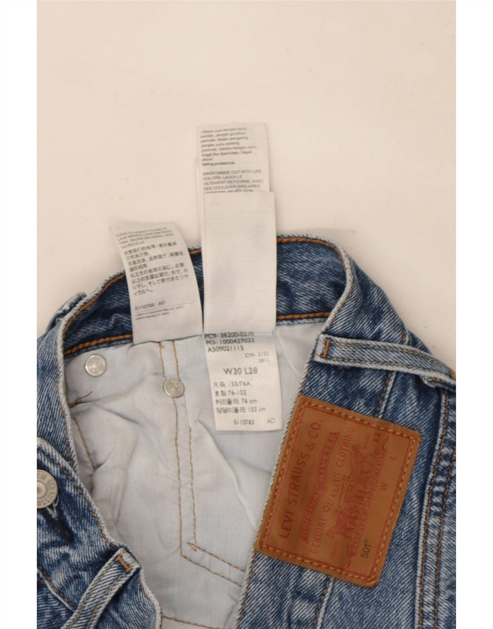 Blugi drepti pentru bărbați Levi's 501 W30 L28 Bumbac albastru