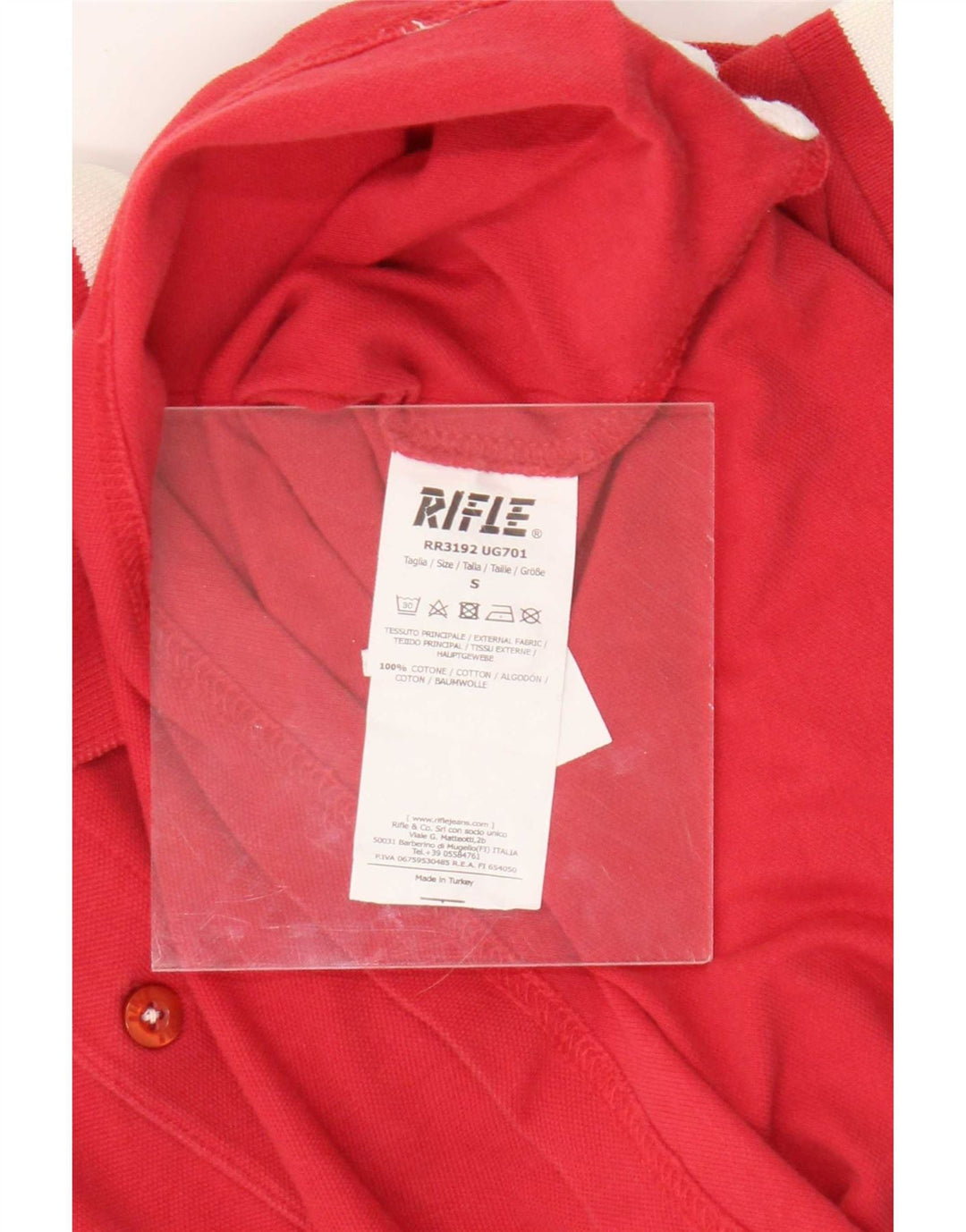 Tricou polo pentru bărbați Rifle Bumbac roșu mic