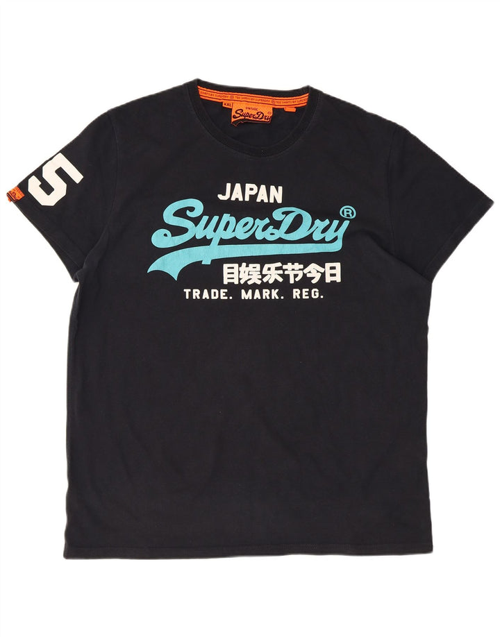Tricou grafic pentru bărbați Superdry Top 2XL bumbac negru