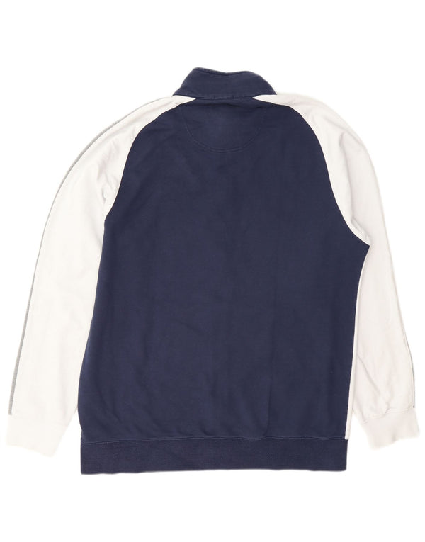 Jachetă de trening pentru bărbați Russell Athletic 2XL, bumbac colorblock, albastru bleumarin