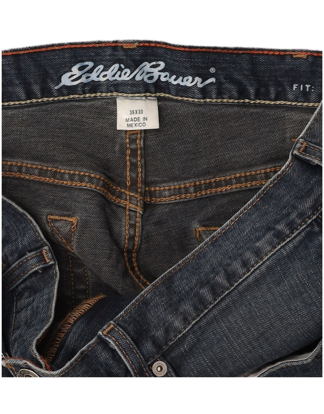 EDDIE BAUER Blugi drepti pentru bărbați W36 L30 albastru