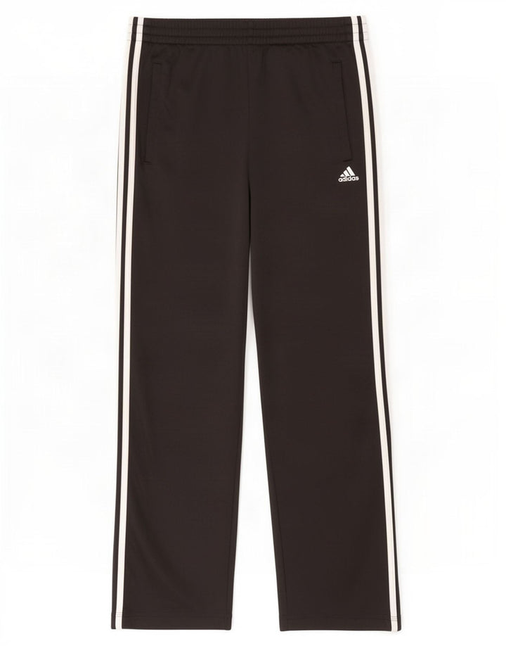 Pantaloni de trening Adidas Climalite pentru bărbați, poliester negru mic