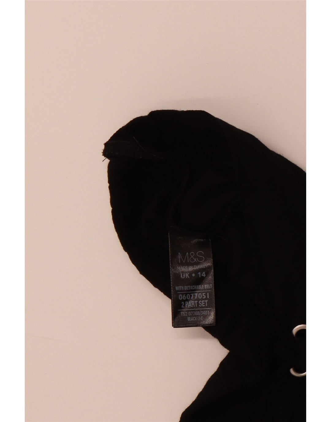 Pantaloni pentru femei Marks & Spencer cu picioare largi UK 14 Large W32 L29 Viscoză neagră