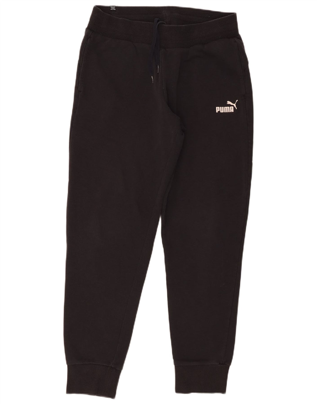 Pantaloni de trening Puma pentru bărbați Joggeri, bumbac mediu negru