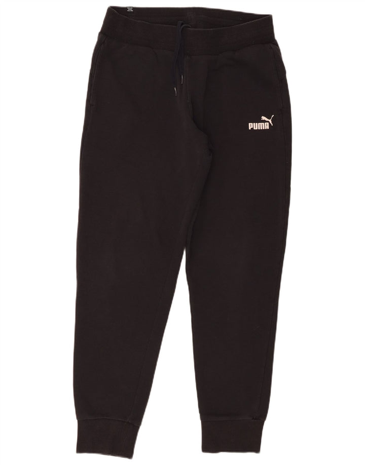 Pantaloni de trening Puma pentru bărbați Joggeri, bumbac mediu negru
