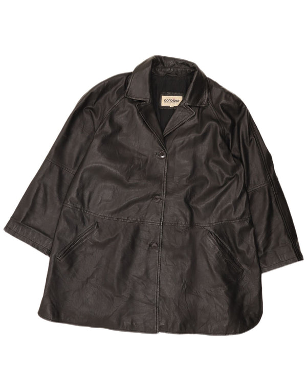 Jachetă de piele pentru femei Conbipel IT 44 Medium Black Leather