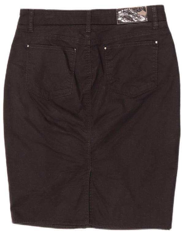 Fusta Creion Femei Zara EU 40 Medium W30 Bumbac Negru