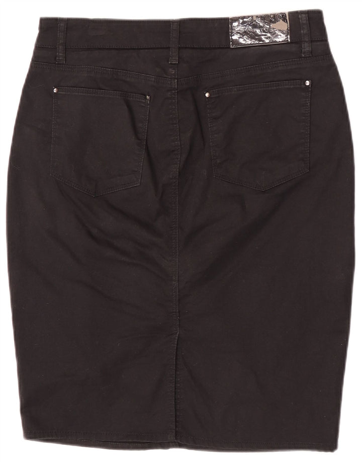 Fusta Creion Femei Zara EU 40 Medium W30 Bumbac Negru