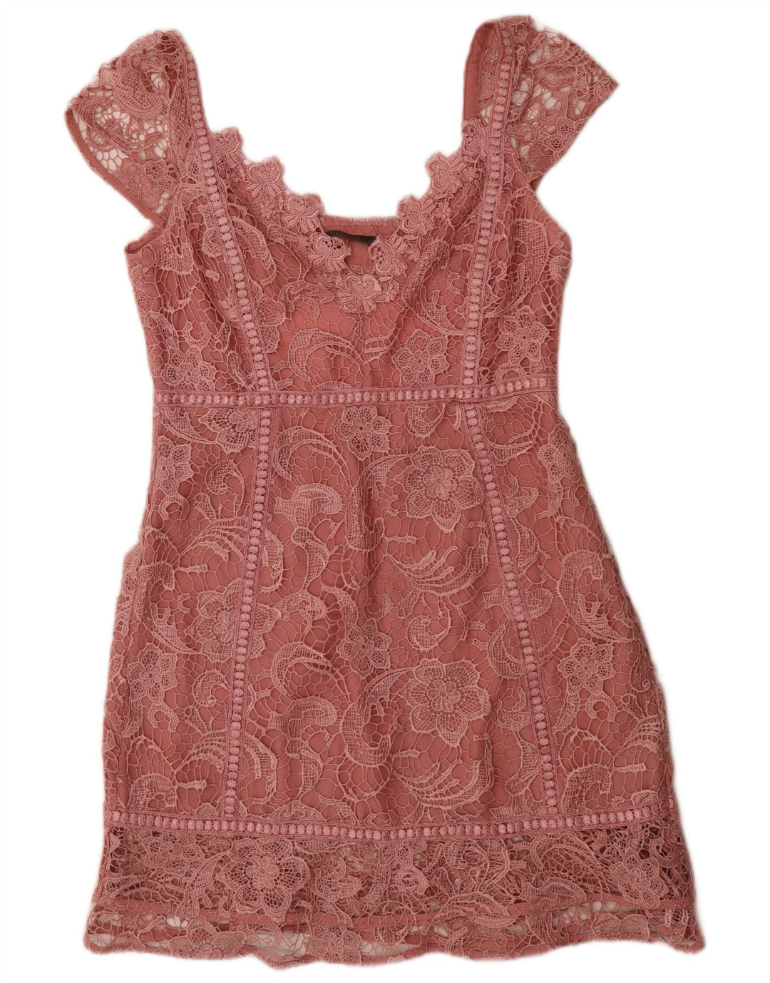 Rochie Guess pentru femei, UK 12, poliester floral, roz mediu