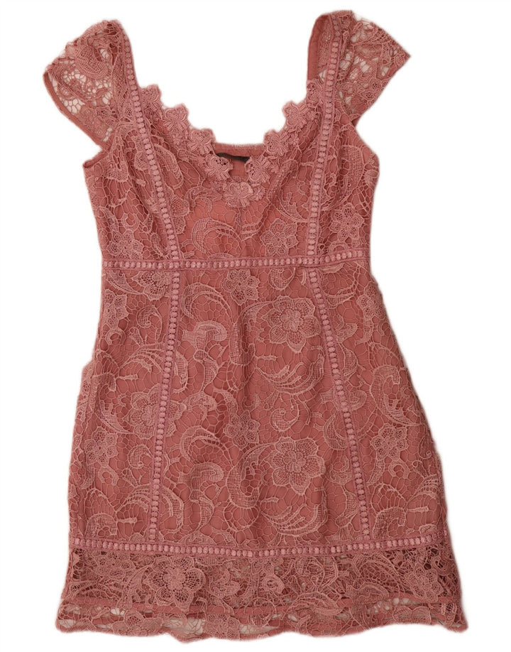 Rochie Guess pentru femei, UK 12, poliester floral, roz mediu
