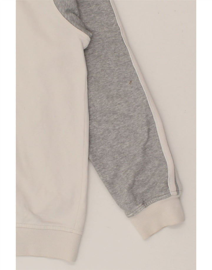 CHAMPION Womens Tracksuit Top Jacket UK 14 Medium Grey Colourblock Cotton Vintage Champion and Second-Hand Champion from Messina Hembry 