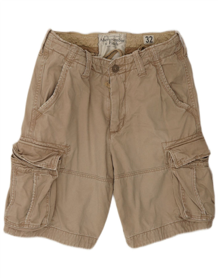 Pantaloni scurți cargo pentru bărbați Abercrombie & Fitch W32 bumbac mediu bej