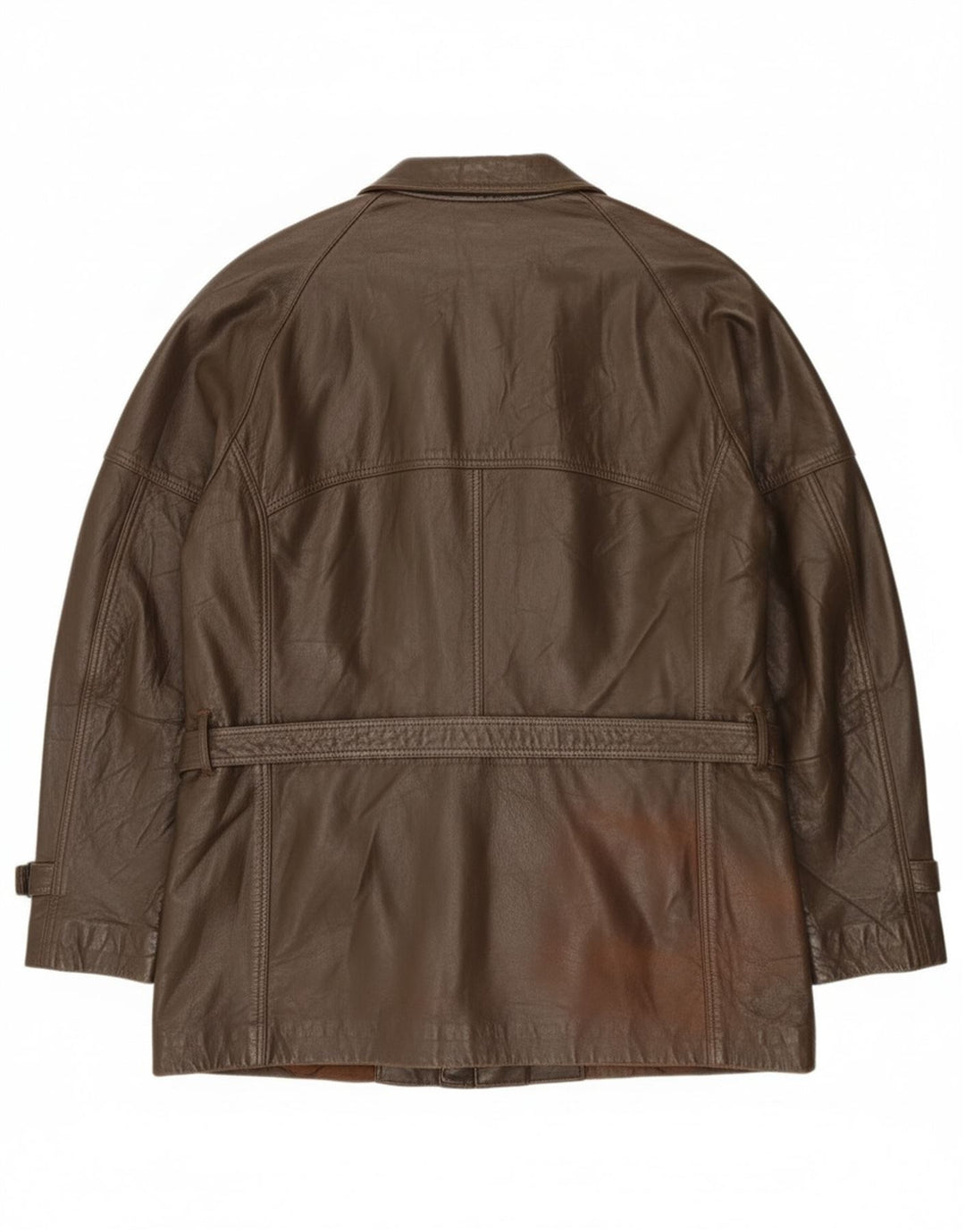 Jachetă din piele vintage pentru bărbați IT 52 XL din piele maro