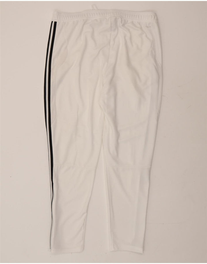 Pantaloni de trening Adidas pentru bărbați Climacool XL, alb, poliester