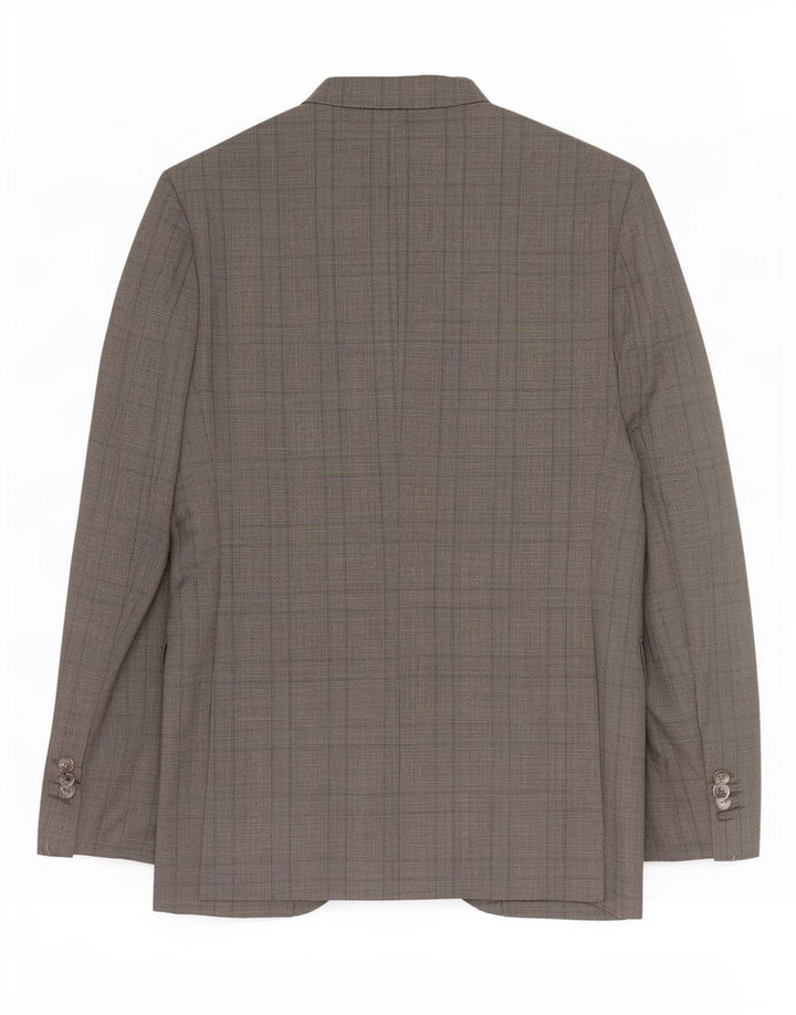 Massimo Dutti Jachetă pentru bărbați cu 2 nasturi UE 46 Lână mică, gri cu picior de gală