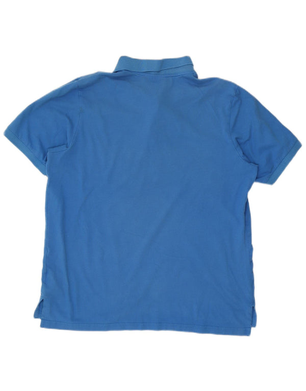 Tricou polo cu grafic pentru bărbați Adidas XL, bumbac, albastru