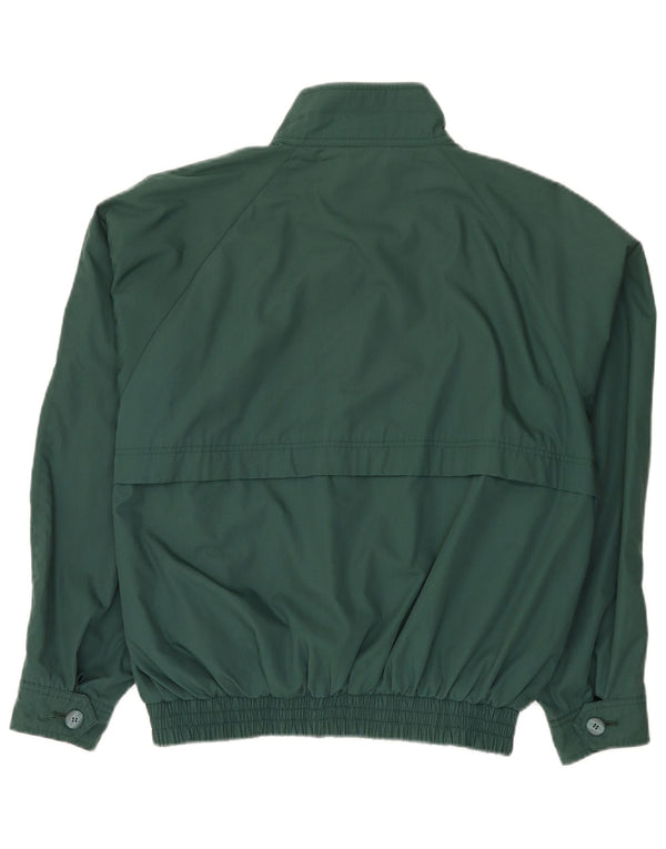 Jachetă reversibilă vintage pentru bărbați UK 38 Poliester verde mediu