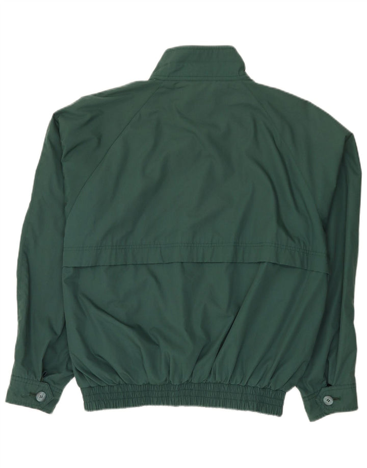 Jachetă reversibilă vintage pentru bărbați UK 38 Poliester verde mediu