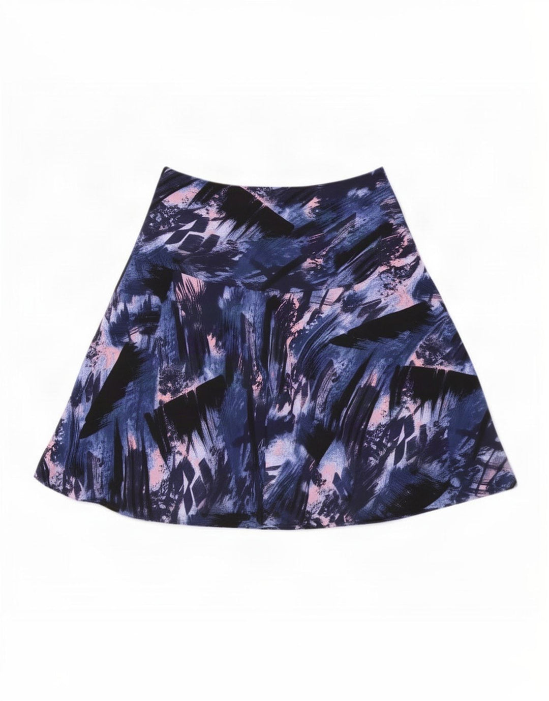 Fusta A-Line pentru femei Marks & Spencer, model abstract, UK 12 Medium W32 Blue