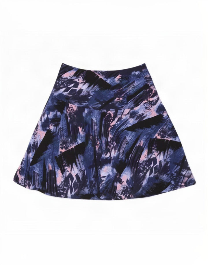 Fusta A-Line pentru femei Marks & Spencer, model abstract, UK 12 Medium W32 Blue