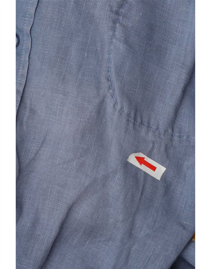 Cămașă cu mânecă scurtă pentru bărbați Hugo Boss, bumbac albastru XL