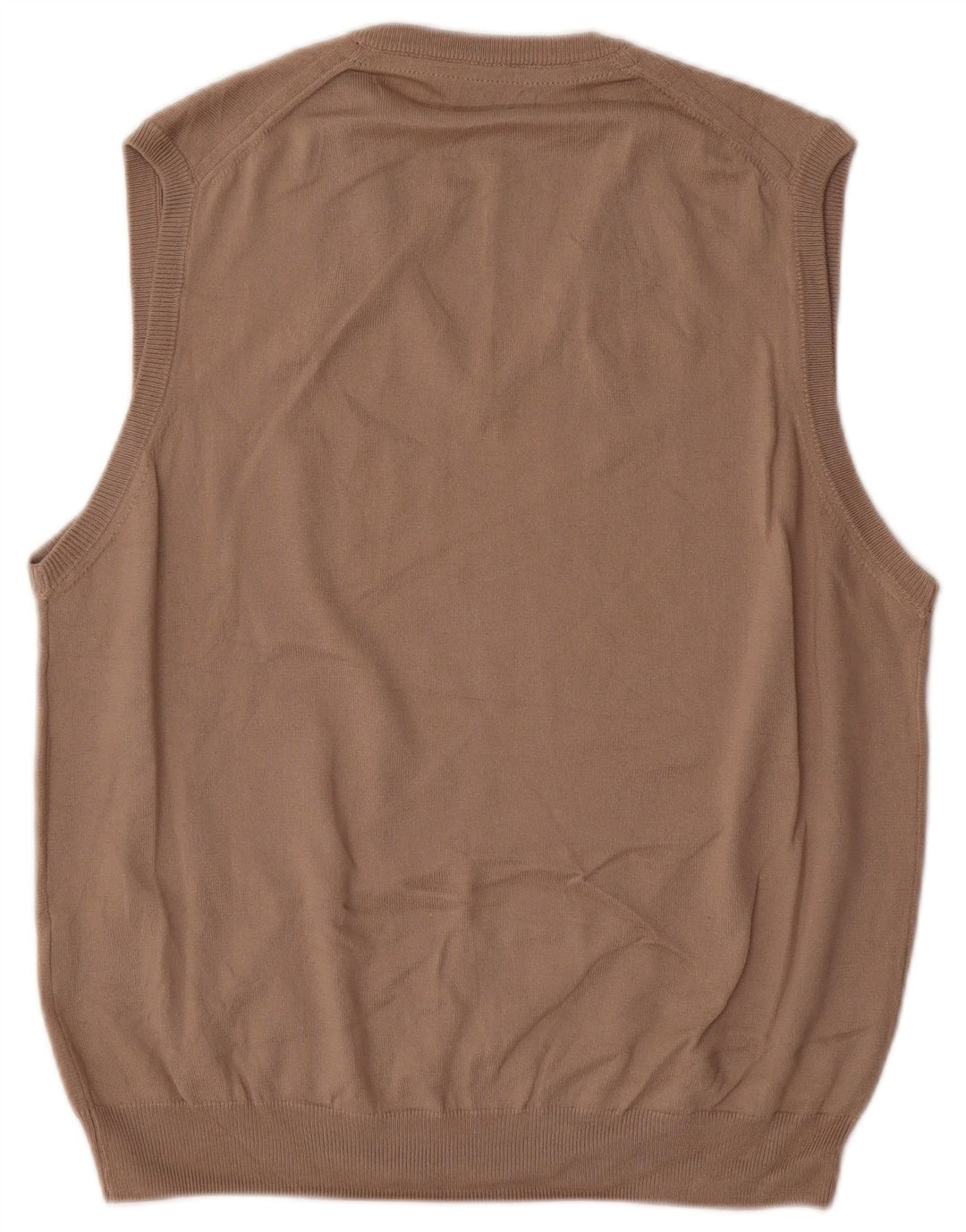 Henry Cottons Mens Vest Tank Top Mare Bej Bumbac