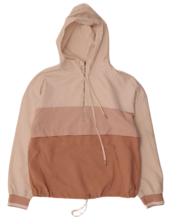 Jachetă Anorak pentru femei cu glugă Zara UK 10, mică, multicoloră