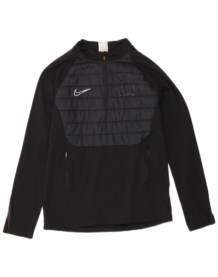 Top de trening Nike Therma-Fit Pullover pentru bărbați, mediu negru, bloc de culoare