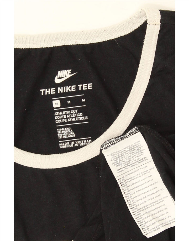 Vestă grafică cu croi atletic Nike pentru bărbați, poliester mediu negru