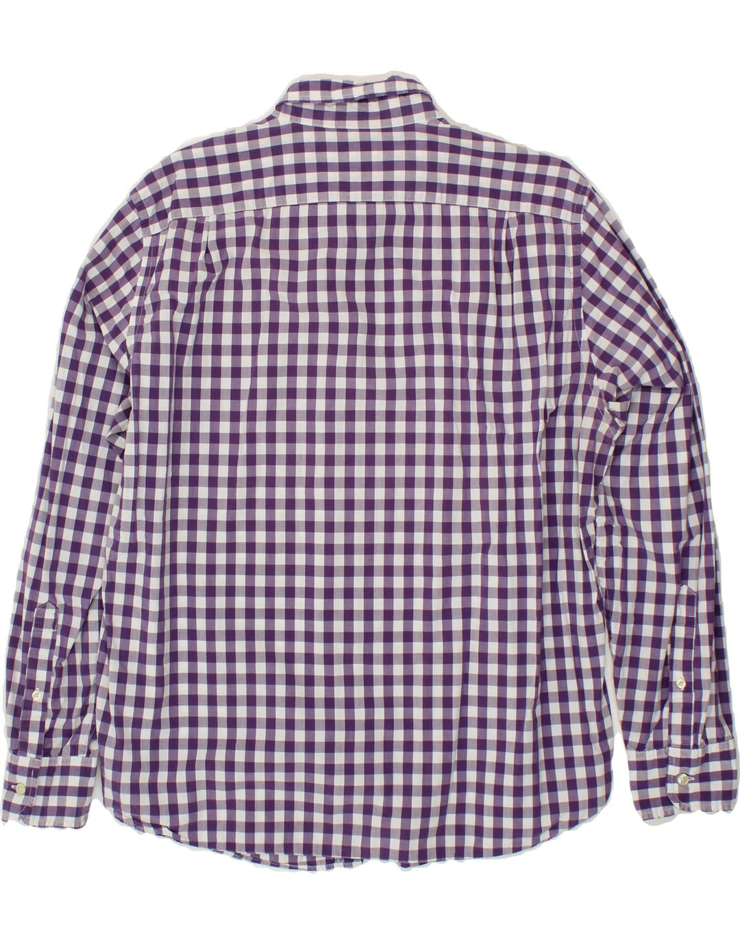 J. CREW Mens Shirt Large Purple Gingham Cotton Vintage J. Crew and Second-Hand J. Crew from Messina Hembry 